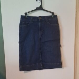 Lee Blue Pencil Skirt Knee-Length Casual